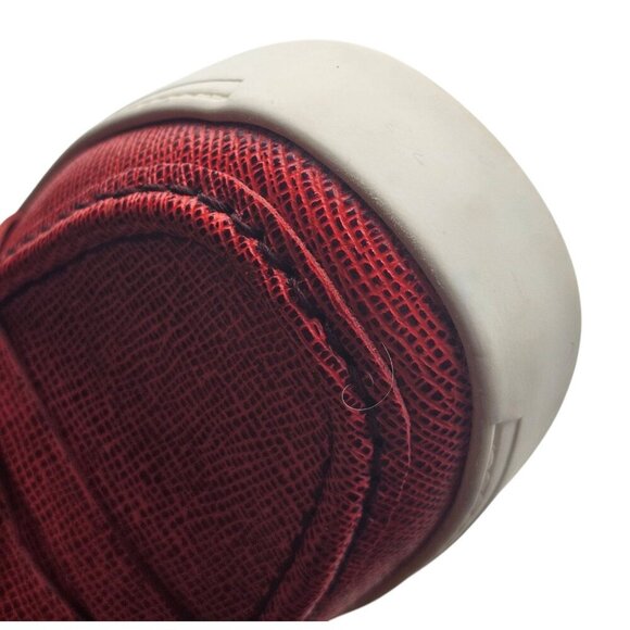 Women's - Rag & Bone Colby Red Leather Penny Loafers, Size 8 - Picture 10 of 13